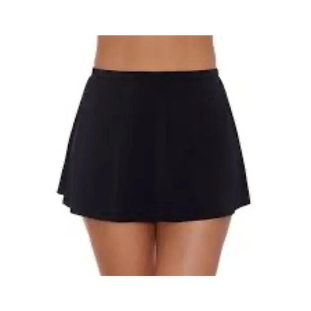 American Beach Swim Skirt Black Size‎ 14 NWT